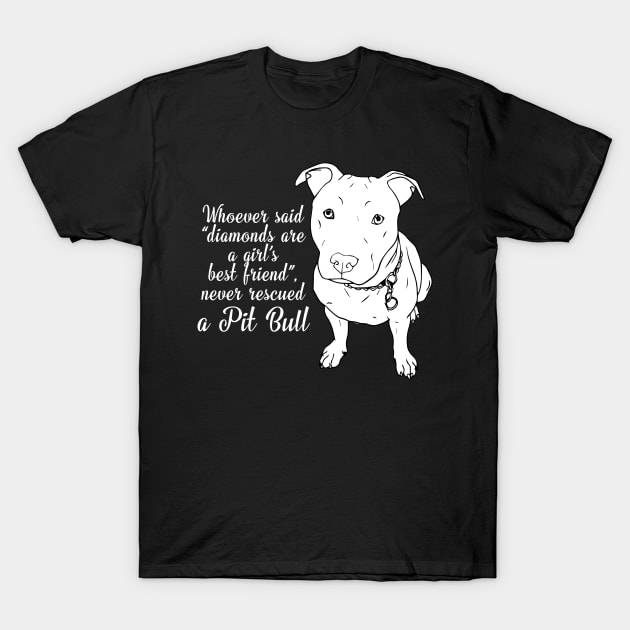 Pit Bull T shirts Never Rescued A Pit Bull T-Shirt by Antoniusvermeu